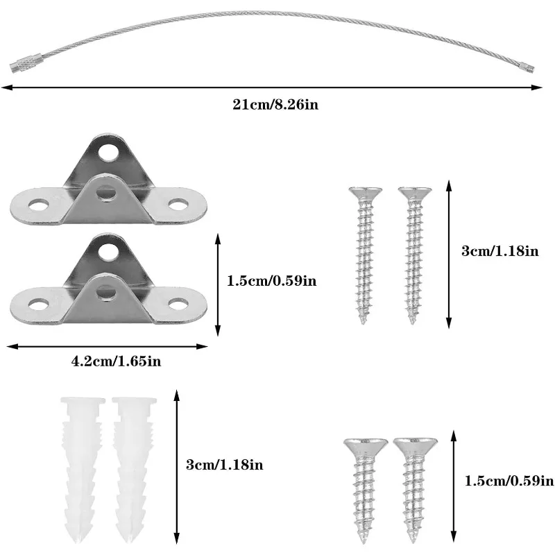6 Sets Anti Tip Furniture Anch - đánh giá và giá Earthquake Anchor Strap