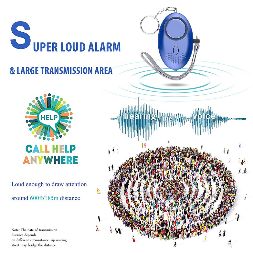 Còi báo động tự vệ 130dB chống - đánh giá và giá Personal Alarm Keychain
