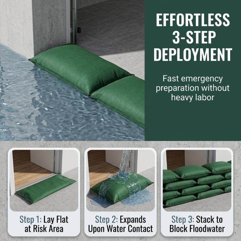 Quick Expand Self Inflating Wa - đánh giá và giá Flood Barrier Bag